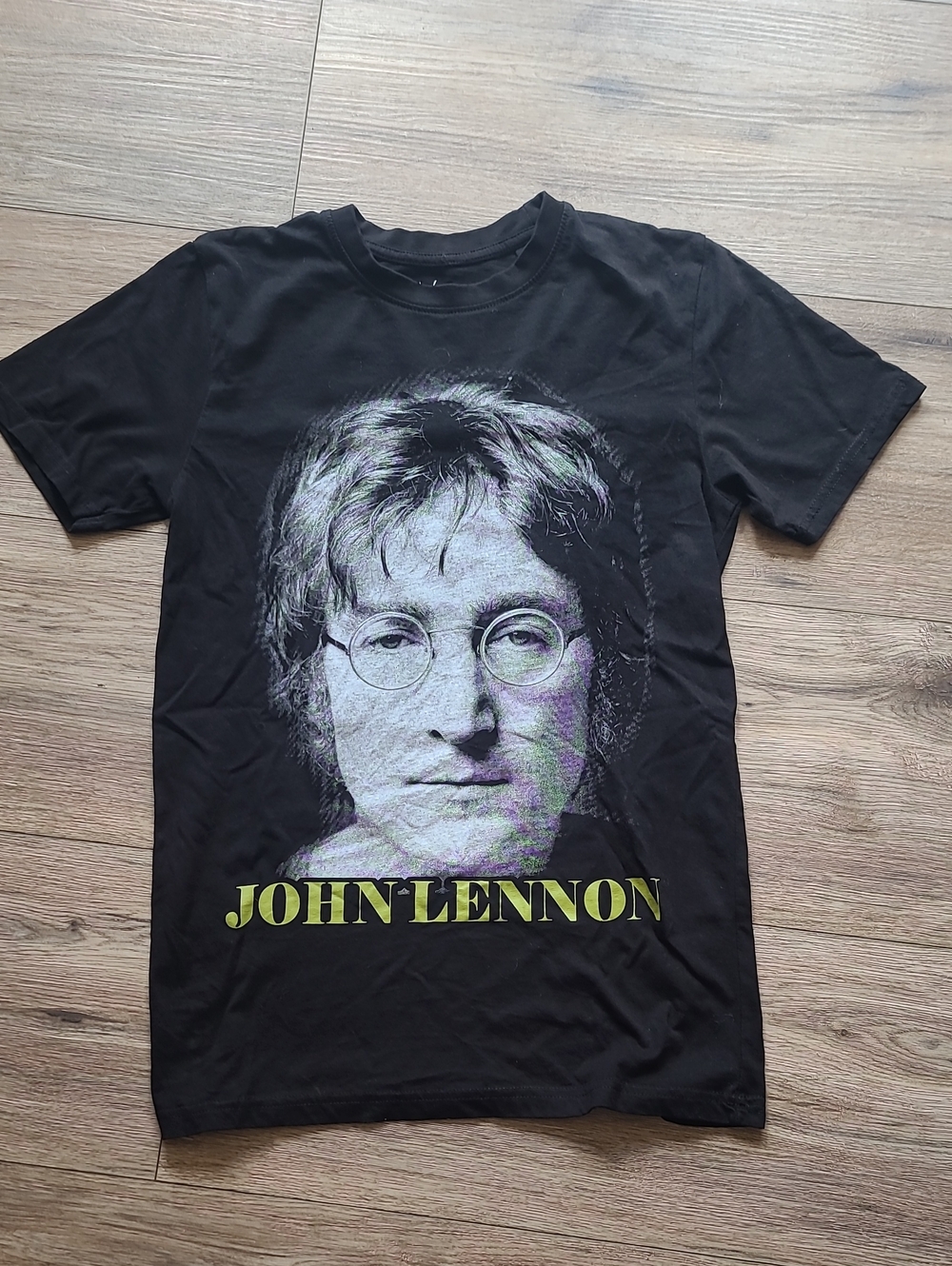 John Lennon Black Graphic Tee - Unisex Music Band Shirt Small